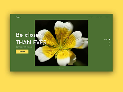 Flora webdesign webdesign ui vishroy codes