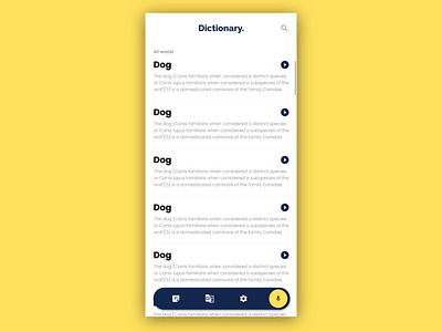 Dictionary app