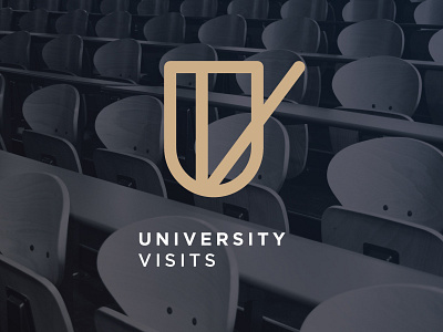 University Visits Ident brand branding geometry icon ident logo minimal monogram university