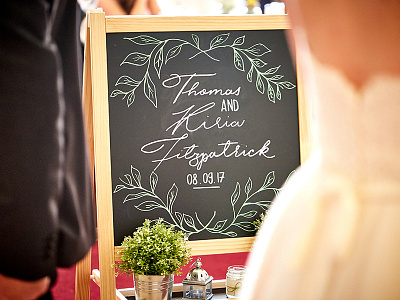 Wedding Chalkboard Dribbble chalk marker chalkboard hand lettering lettering posca typography wedding