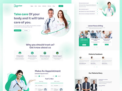 Medicine landing page