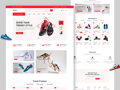 Shoe Ecommerce Landing Page