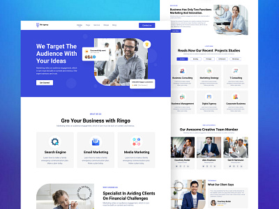 Digital Agency Landing Page Ui Design