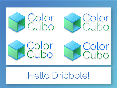 ColorCubo logo concepts bluebriq color color management colour colour management cube cubes graphic design logo design