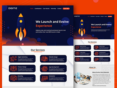 Marketing Agency UI Design landingpage marketing ui uiux website