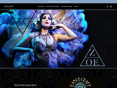 Zoe Jakes Website art branding colorful design logo music music festival ui