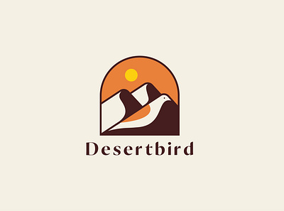 Minimal logo design of Desertbird branding design graphic design logo minimalist modern