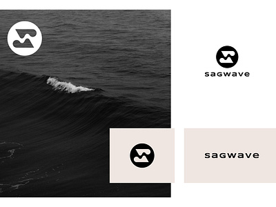 Wave minimal logo design