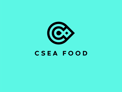 cseafood minimal logo design branding design graphic design illustration logo minimalist modern vector