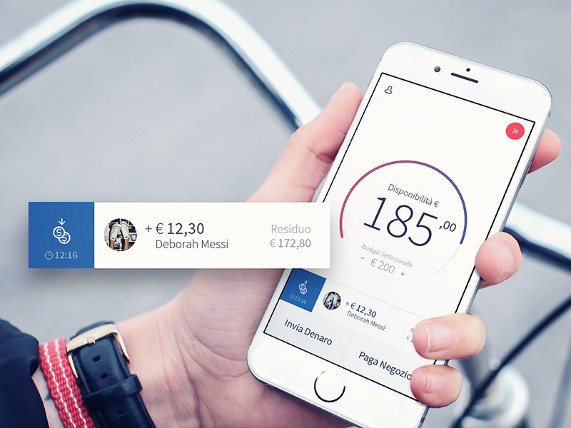 Satispay iOS App app design money transfer money iphone iphone 6s banking mobile app ios