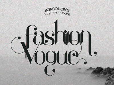fashion vogue editorial fashion font gray head logo panakota type typeface typography whit