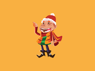 christmas cartoon character characterdesign christmas concept illustration kids orange panakota people restuhadip snow