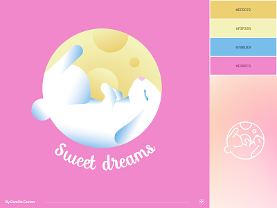 Logo - Sweet Dreams baby brand illustration illustrator logo vector