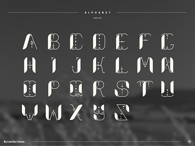 Yangster - Uppercase alphabet font illustration illustrator letter letters orange red type typeface typography uppercase vector