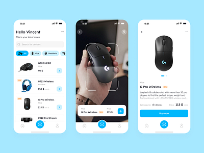 AR concept app for Logitech