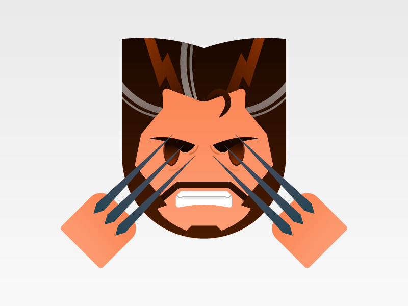 Wolverine Logan Emoji By Ilyas Bentaleb On Dribbble