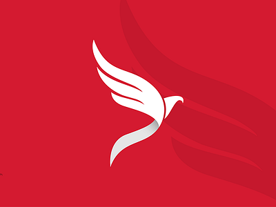 Esprit LOGO bird eagle esprit logo minimalist red traveling agency wings