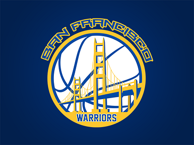 SF-Warriors LOGO basketball gate golden identity illustration logo nba san francisco sports usa vector