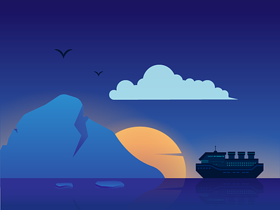Sunrise aqua iceburg marine ocean salling sea ship sky sun sunrise sunshine titanic