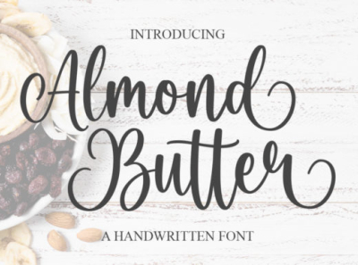 Almond Butter Font by AR Alfarizi on Dribbble