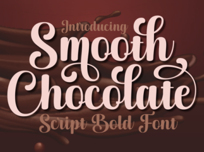 SMOOTH CHOCOLATE FONT animation branding design font font better graphic design illustration lettering logo ui