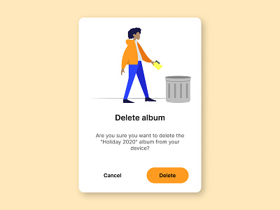 Daily UI 016 - Overlay daily dailyui delete design erase figma mobile overlay pop popup trash ui up