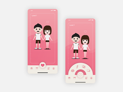 Bthere App app datingapp design illustration ui ux