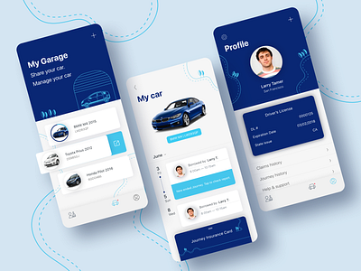 Car Insurance App-UIUX Design app appdesign branding design illustration mobile app mobile design mobile ui ui uidesign user inteface ux