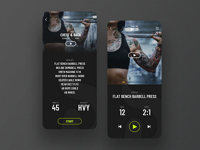 Daily Muscle - Fitness app adobexd app branding design illustration typography ui ux ux design