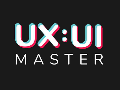 UX/UI Master Logo adobe app design app development illustrator logo logo design photoshop tiktok ui user experience user interface ux uxui xd