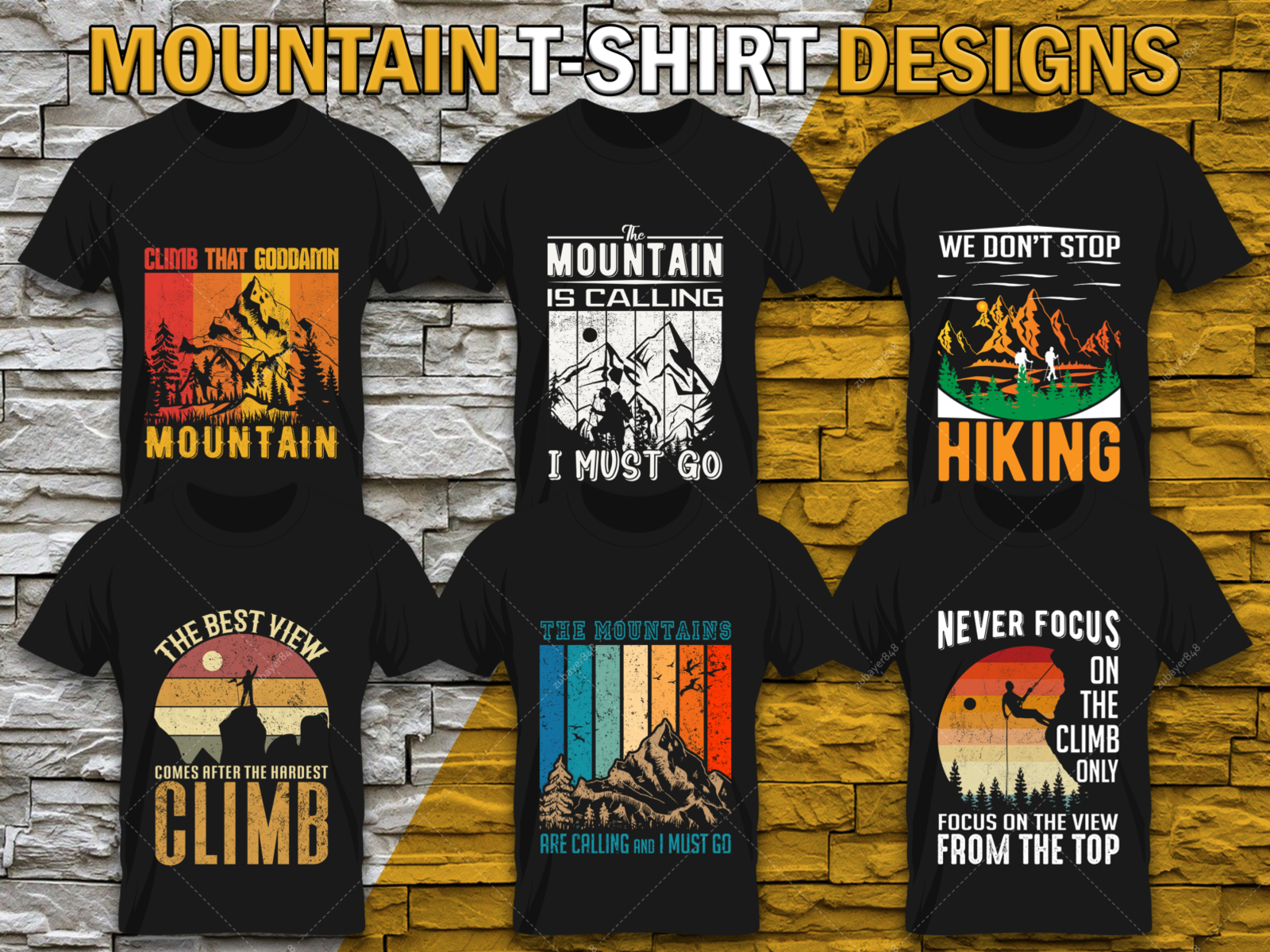 Mountain Climbing Custom T Shirt Design by Zubayer Ahmed on Dribbble