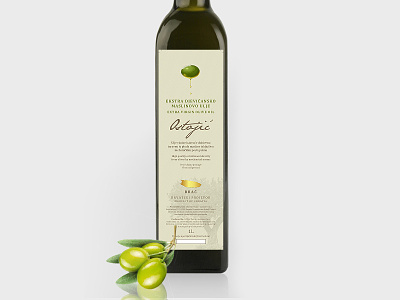 Extra Virgin Olive Oil Ostojic bottle croatia design label logo oil olive packaging