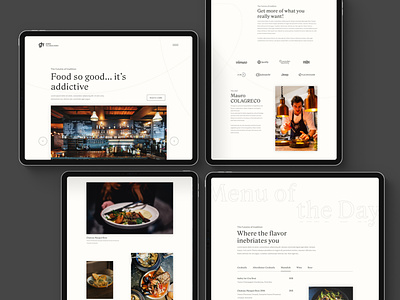 Restaurant @Landing Page Design food landing page design restaurant restaurant website