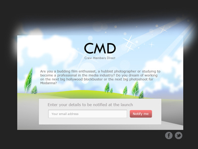 CMD Signup page