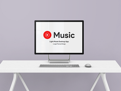 YouTube Music Redesign (Light Mode)