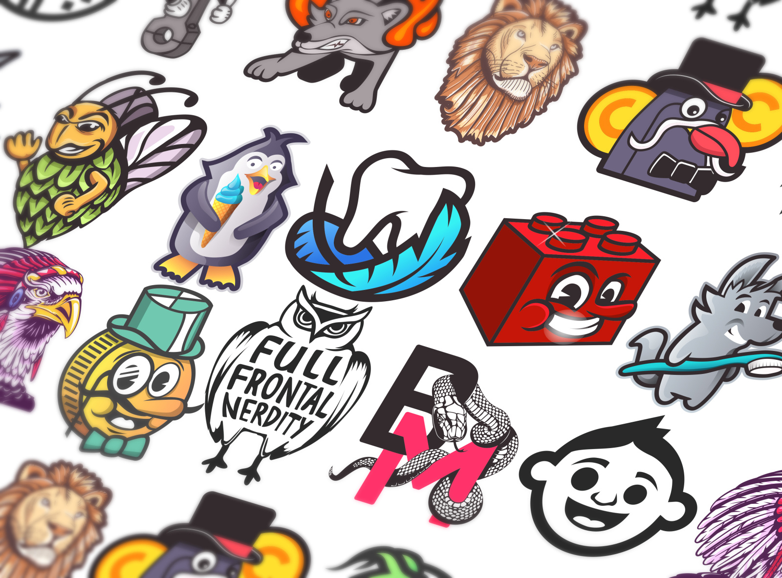 Cartoon logos by Ivan Koval on Dribbble