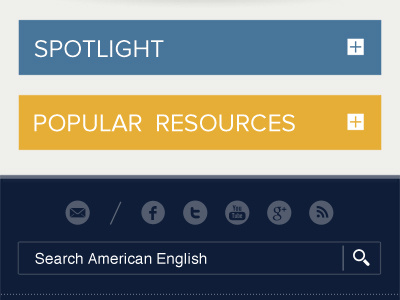 American English Collapsed blue department of state dropdown government mobile responsive