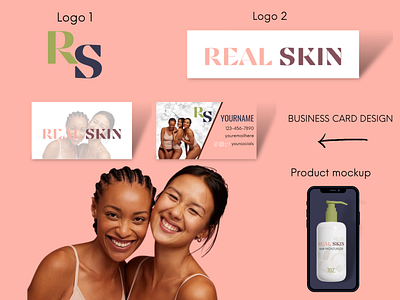 Passion Project: Real Skin canva logo packaging design product design