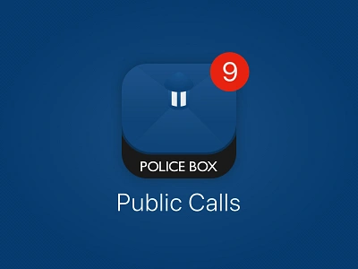 Daily UI 005: App Icon app icon blue branding challenge daily ui design doctor who illustration ios police box sci fi tardis