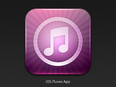 iOS iTunes Icon app icon interface ios iphone ui user interface