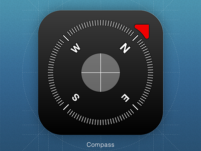 Compass icon app compass icon interface ios iphone ui user interface