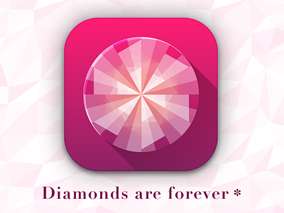 Diamonds Are Forever 007 diamonds geometric icon illustrator ios vector