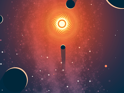 The Great Expansion poster illustration illustrator milky way photoshop poster solar system stars sunday funday