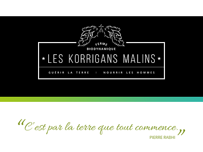 Les Korrigans Malins brand identity logo responsive visual design web