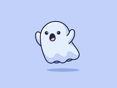 Boo! adorable boo cartoon character children costume cute flying fun funny ghost halloween horror illustration kids lovely mascot playful scary sticker design