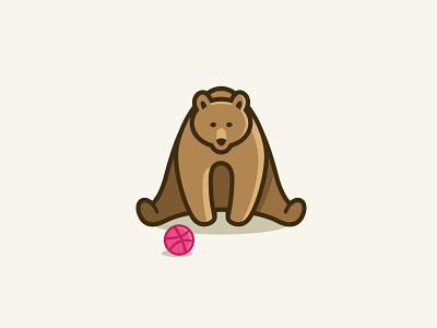 Lazy Bear animal bear brand branding character cute identity lazy logo mascot rest sit