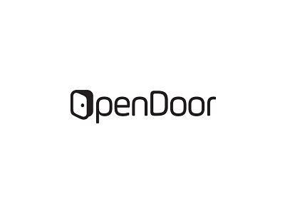 Open Door brand branding door fun gate house identity logo logotype open unique