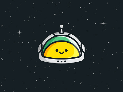 Astronaut - Option 1 astronaut brand character cute fun helmet identity illustration illustrative logo mascot space