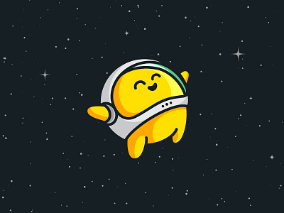 Astronaut - Option 2 app astronaut character cute fun helmet identity illustration illustrative logo mascot space