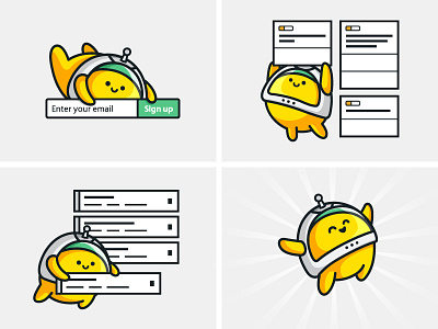 How it works app astronaut character cute how it works icon illustration logo space ui ux website